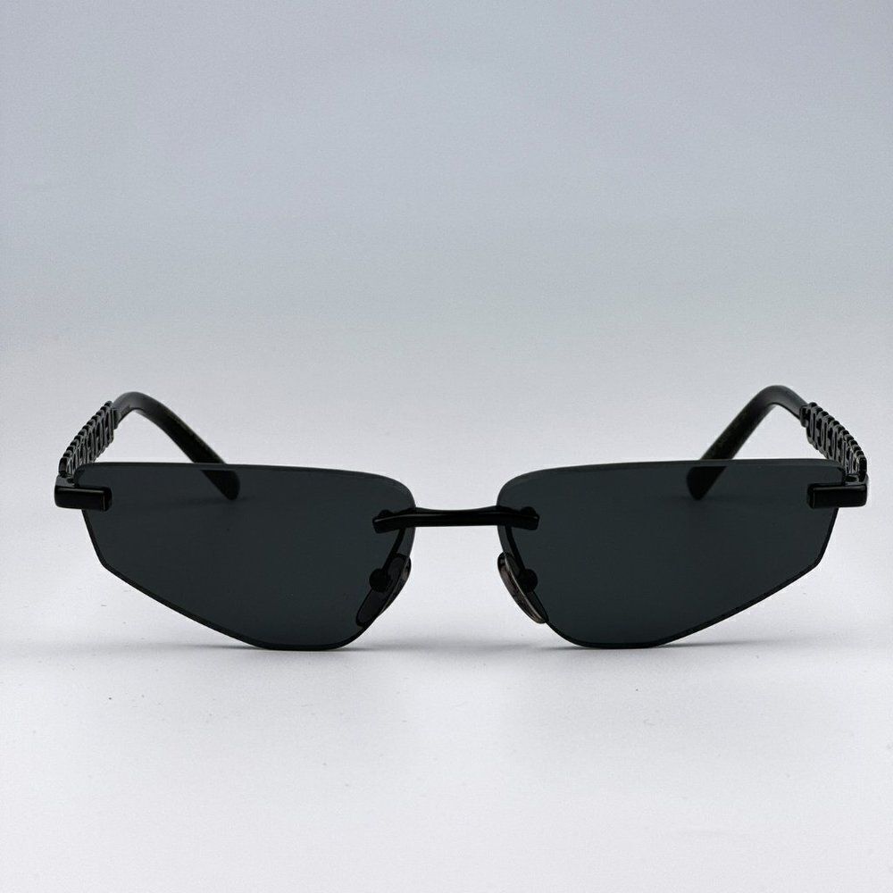 SALE! NEW D&G DG2301 01/87 Essentials Black Rimless Rectangle Women Sunglasses